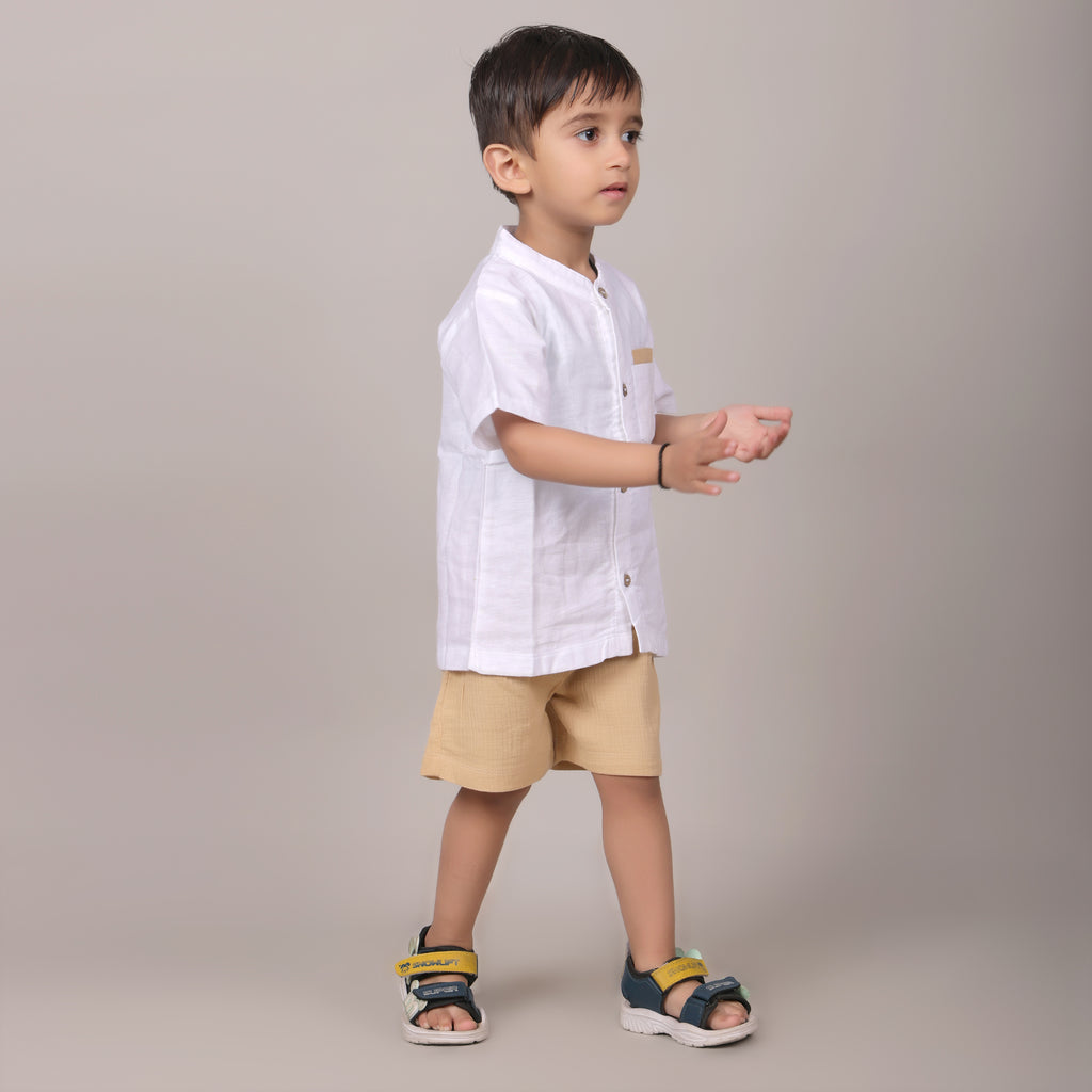 Organic Cotton Co-ord Set -  Beige