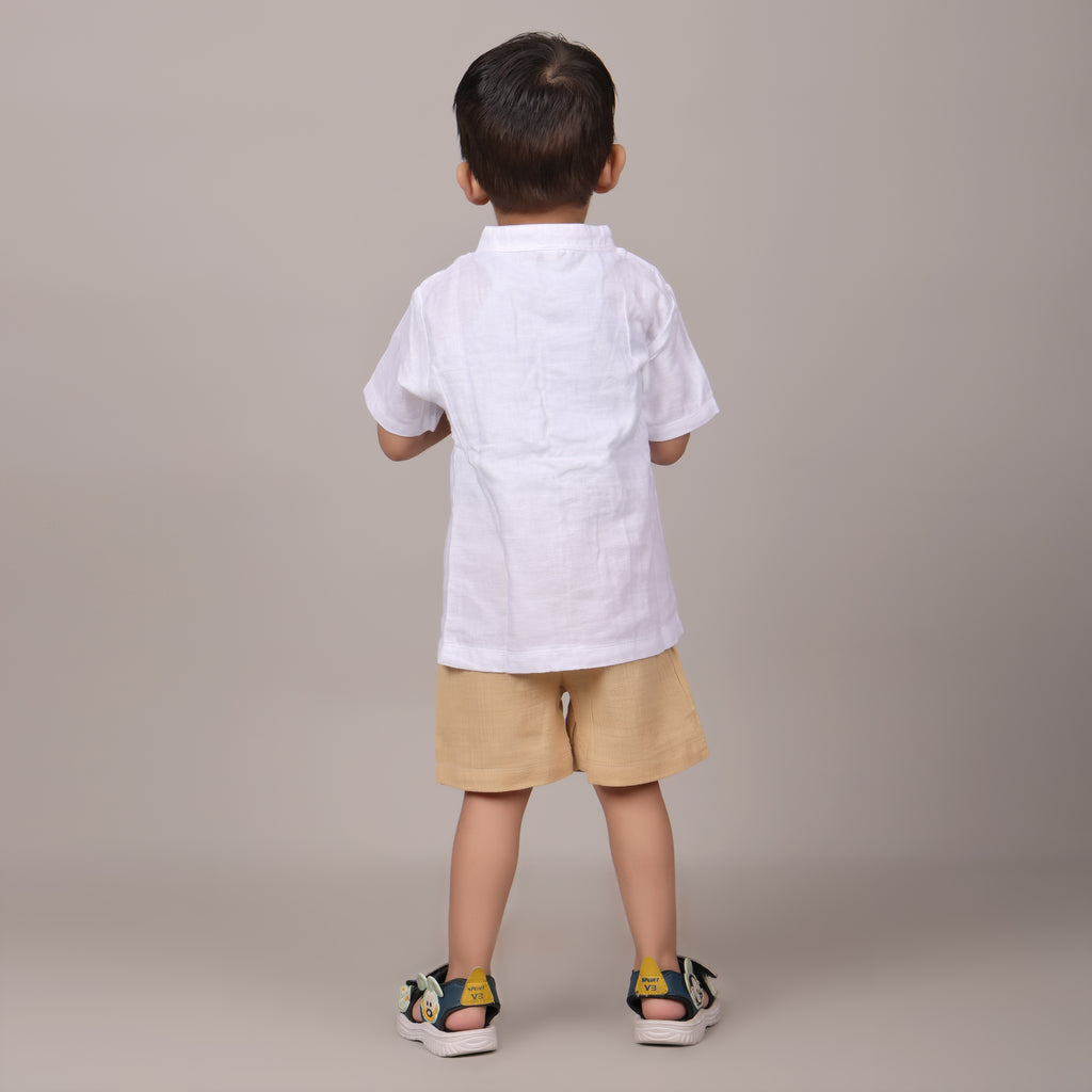 Organic Cotton Co-ord Set -  Beige