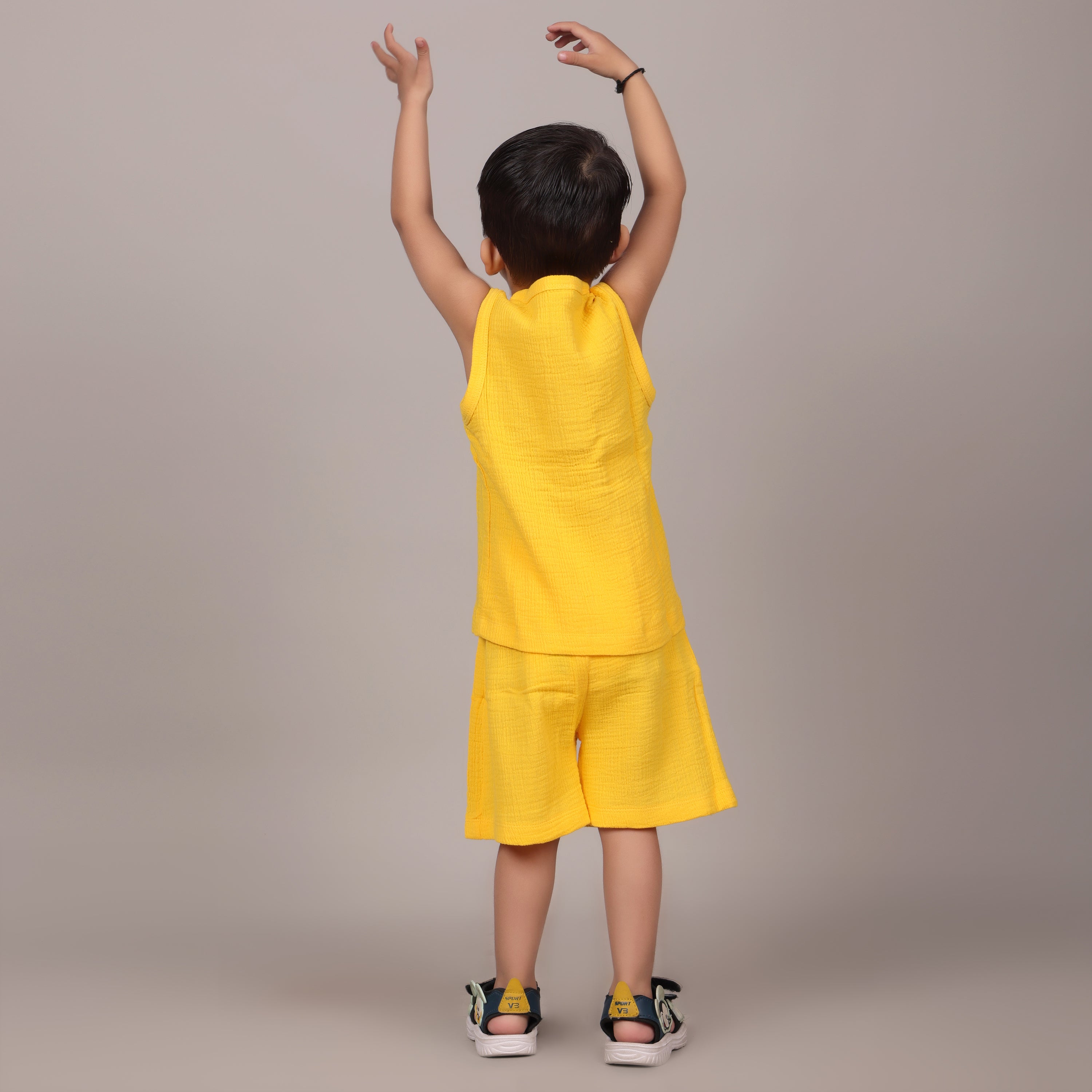 Organic Cotton Co-ord Set- Yellow
