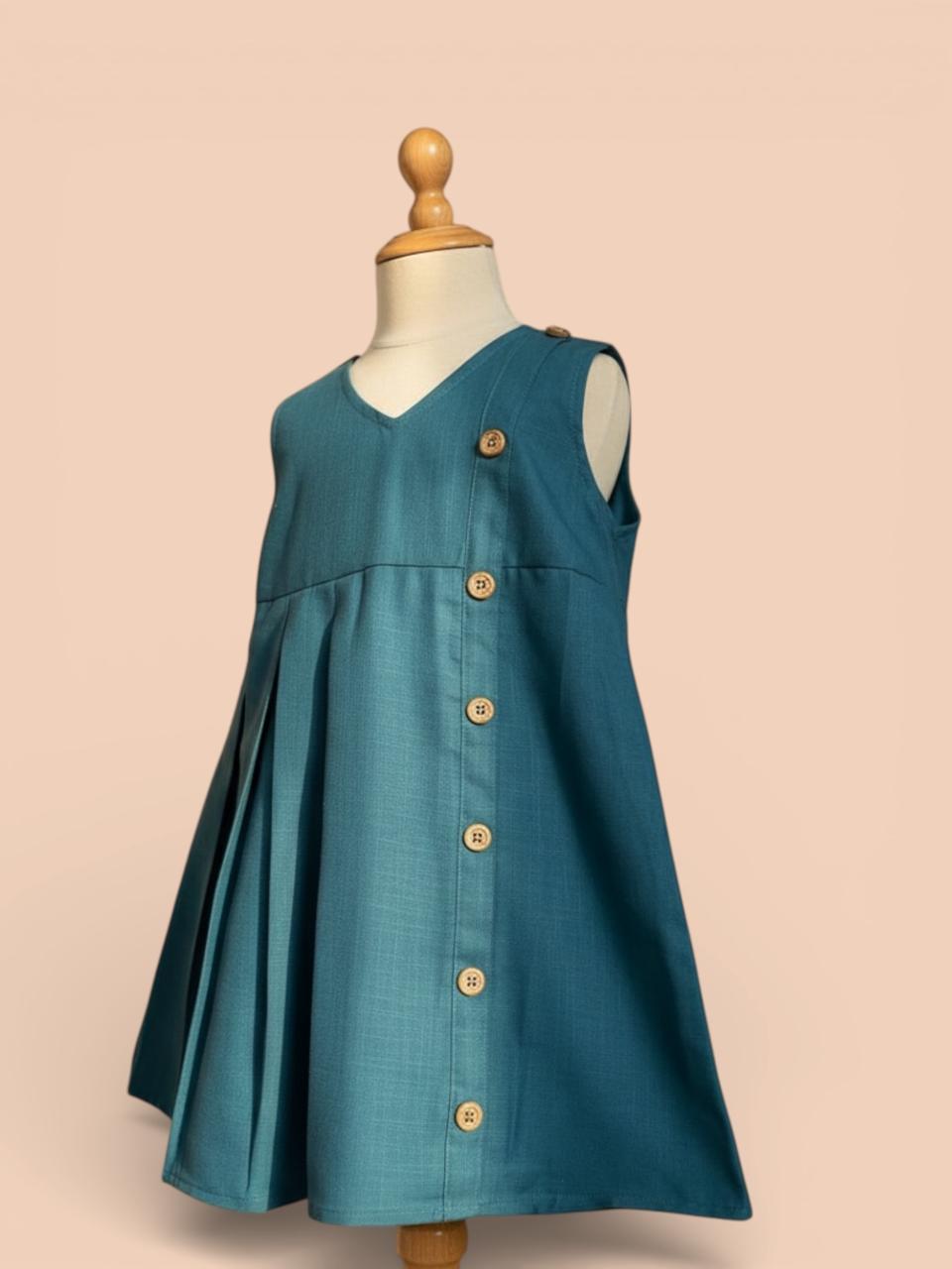 Linen Dress - Blue