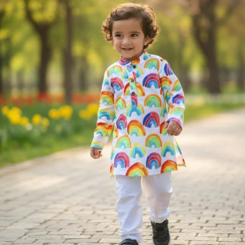 Rainbow Kurta Set