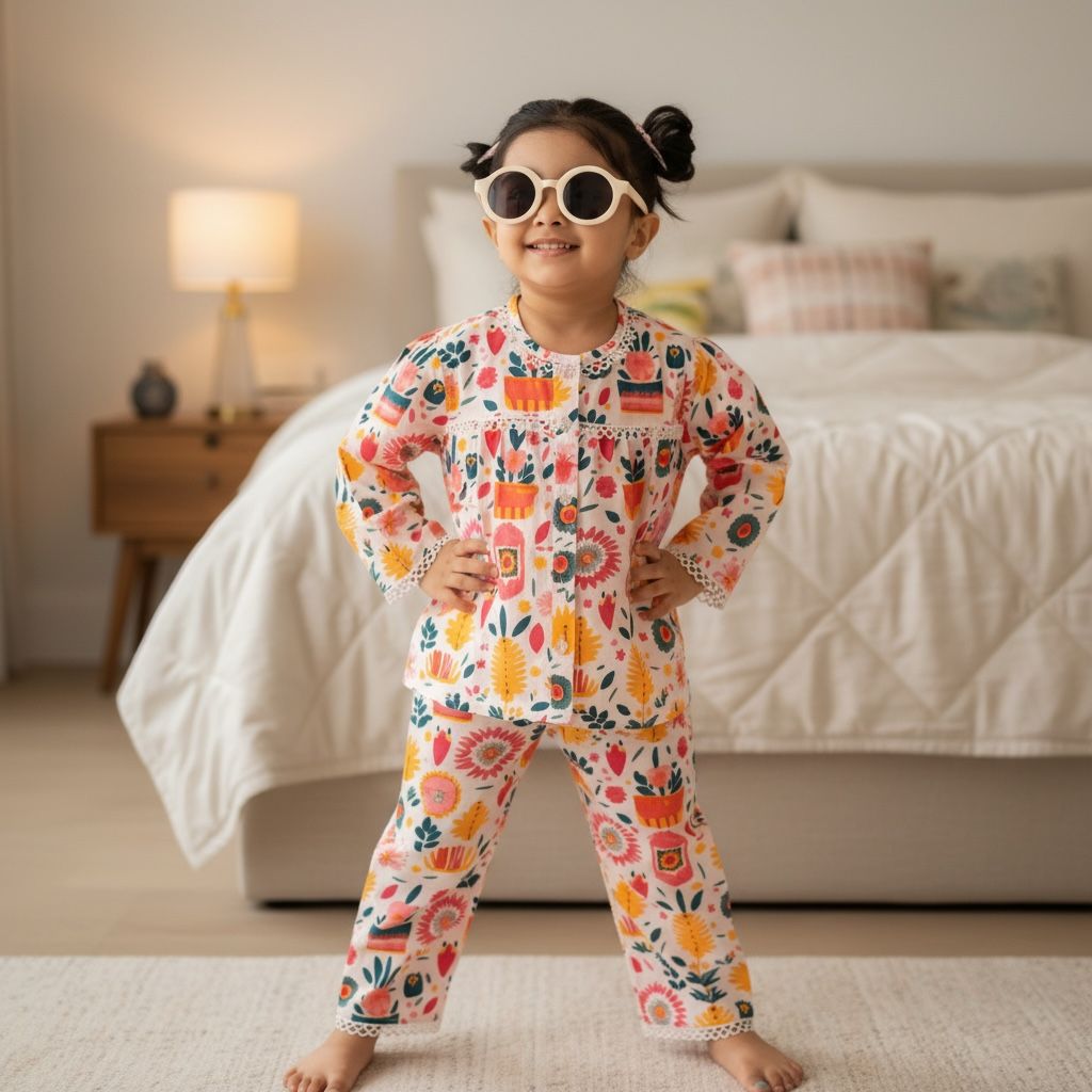 Cotton Co-ord Set - Pink