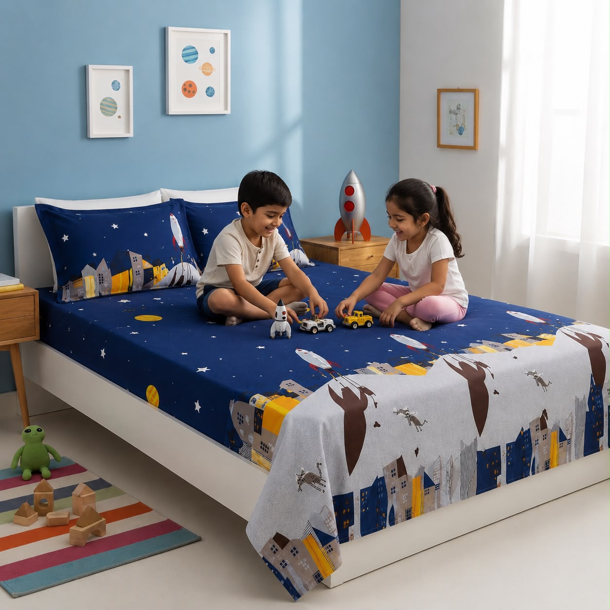 Kids bedsheet - Rocket